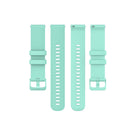 For Samsung Galaxy Watch 4 40mm / 44mm 20mm Checkered Silicone Watch Band(Amy green)