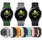 For Samsung Galaxy Watch 42mm 20mm Checkered Silicone Watch Band(Beige)