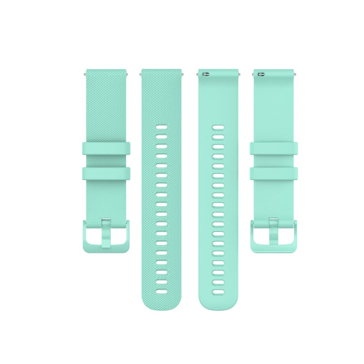 For Samsung Galaxy Watch 42mm 20mm Checkered Silicone Watch Band(Beige)