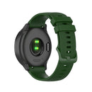For Xiaomi Watch S1 22mm Checkered Silicone Watch Band(Amy Green)