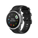 For Garmin Fenix 7S 20mm Solid Color Silicone Quick Release Watch Band(Black)