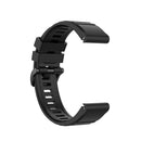 For Garmin Fenix 7 / EPIX 22mm Solid Color Silicone Quick Release Watch Band(Black)