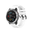 For Garmin Fenix 7 / EPIX 22mm Solid Color Silicone Quick Release Watch Band(White)