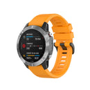 For Garmin Fenix 7 / EPIX 22mm Solid Color Silicone Quick Release Watch Band(Yellow)