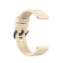 For Garmin Fenix 7 / EPIX 22mm Solid Color Silicone Quick Release Watch Band(Beige)