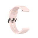 For Garmin Fenix 7 / EPIX 22mm Solid Color Silicone Quick Release Watch Band(Light Pink)