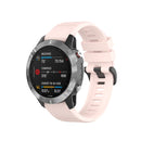 For Garmin Fenix 7 / EPIX 22mm Solid Color Silicone Quick Release Watch Band(Light Pink)