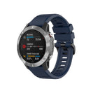 For Garmin Fenix 7 / EPIX 22mm Solid Color Silicone Quick Release Watch Band(Midnight Blue)
