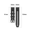 For Garmin Fenix 7 / EPIX 22mm Solid Color Silicone Quick Release Watch Band(Midnight Blue)