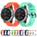 For Garmin Fenix 7 / EPIX 22mm Solid Color Silicone Quick Release Watch Band(Midnight Blue)