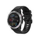 For Garmin Fenix 7X 26mm Solid Color Silicone Quick Release Watch Band(Black)