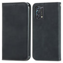 For OPPO A95 4G Retro Skin Feel Magnetic Horizontal Flip Leather Phone Case(Black)