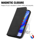 For OPPO A95 4G Retro Skin Feel Magnetic Horizontal Flip Leather Phone Case(Black)
