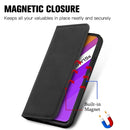 For vivo Y15S Retro Skin Feel Magnetic Horizontal Flip Leather Phone Case(Black)