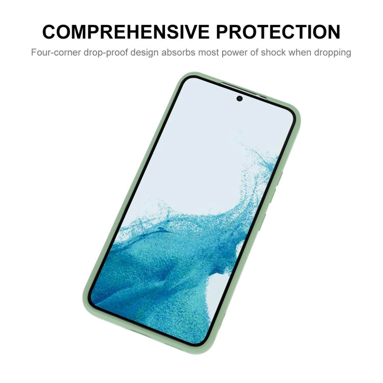 For Samsung Galaxy S22 5G ENKAY Liquid Silicone Soft Shockproof Phone Case(Dark Blue)