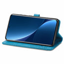 For Xiaomi 12 Pro Mandala Flower Embossed Horizontal Flip Leather Phone Case(Blue)