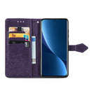 For Xiaomi 12 Pro Mandala Flower Embossed Horizontal Flip Leather Phone Case(Purple)