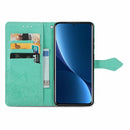 For Xiaomi 12 Pro Mandala Flower Embossed Horizontal Flip Leather Phone Case(Green)
