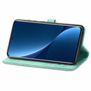 For Xiaomi 12 Pro Mandala Flower Embossed Horizontal Flip Leather Phone Case(Green)