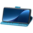 For Xiaomi 12 Pro Butterfly Love Flower Embossed Leather Phone Case(Blue)