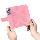 For Xiaomi 12 Pro Butterfly Love Flower Embossed Leather Phone Case(Blue)