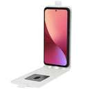 For Xiaomi 12 Pro R64 Texture Vertical Flip Leather Phone Case(White)