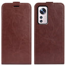 For Xiaomi 12 Pro R64 Texture Vertical Flip Leather Phone Case(Brown)