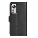 For Xiaomi 12 Pro Dual-side Magnetic Buckle Flip Leather Phone Case(Black)