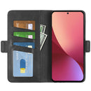 For Xiaomi 12 Pro Dual-side Magnetic Buckle Flip Leather Phone Case(Black)