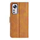 For Xiaomi 12 Pro Dual-side Magnetic Buckle Flip Leather Phone Case(Yellow)