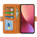 For Xiaomi 12 Pro Dual-side Magnetic Buckle Flip Leather Phone Case(Yellow)