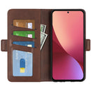 For Xiaomi 12 Pro Dual-side Magnetic Buckle Flip Leather Phone Case(Brown)