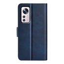 For Xiaomi 12 Pro Dual-side Magnetic Buckle Flip Leather Phone Case(Dark Blue)