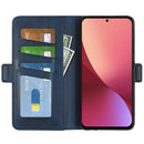 For Xiaomi 12 Pro Dual-side Magnetic Buckle Flip Leather Phone Case(Dark Blue)