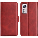 For Xiaomi 12 Pro Dual-side Magnetic Buckle Flip Leather Phone Case(Red)