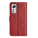 For Xiaomi 12 Pro Dual-side Magnetic Buckle Flip Leather Phone Case(Red)