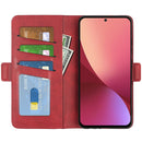 For Xiaomi 12 Pro Dual-side Magnetic Buckle Flip Leather Phone Case(Red)