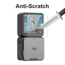 For DJI Action 2 ENKAY 0.2mm 9H Tempered Glass Screen Film, Version:Power Combo