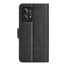 For OPPO Realme GT2 Pro 5G Dual-side Magnetic Buckle Leather Phone Case(Black)