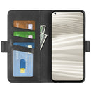 For OPPO Realme GT2 Pro 5G Dual-side Magnetic Buckle Leather Phone Case(Black)