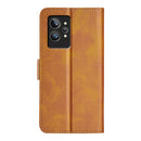 For OPPO Realme GT2 Pro 5G Dual-side Magnetic Buckle Leather Phone Case(Yellow)