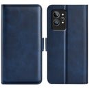 For OPPO Realme GT2 Pro 5G Dual-side Magnetic Buckle Leather Phone Case(Dark Blue)