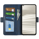 For OPPO Realme GT2 Pro 5G Dual-side Magnetic Buckle Leather Phone Case(Dark Blue)