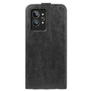 For OPPO Realme GT2 Pro 5G R64 Texture Vertical Flip Leather Phone Case(Black)