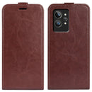 For OPPO Realme GT2 Pro 5G R64 Texture Vertical Flip Leather Phone Case(Brown)