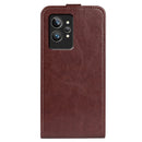 For OPPO Realme GT2 Pro 5G R64 Texture Vertical Flip Leather Phone Case(Brown)