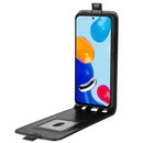 For Xiaomi Redmi Note 11 4G / Note 11S R64 Texture Vertical Flip Leather Phone Case(Black)