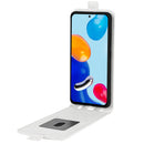 For Xiaomi Redmi Note 11 4G / Note 11S R64 Texture Vertical Flip Leather Phone Case(White)
