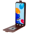 For Xiaomi Redmi Note 11 4G / Note 11S R64 Texture Vertical Flip Leather Phone Case(Brown)