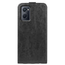 For OPPO Realme 9i R64 Texture Vertical Flip Leather Phone Case(Black)